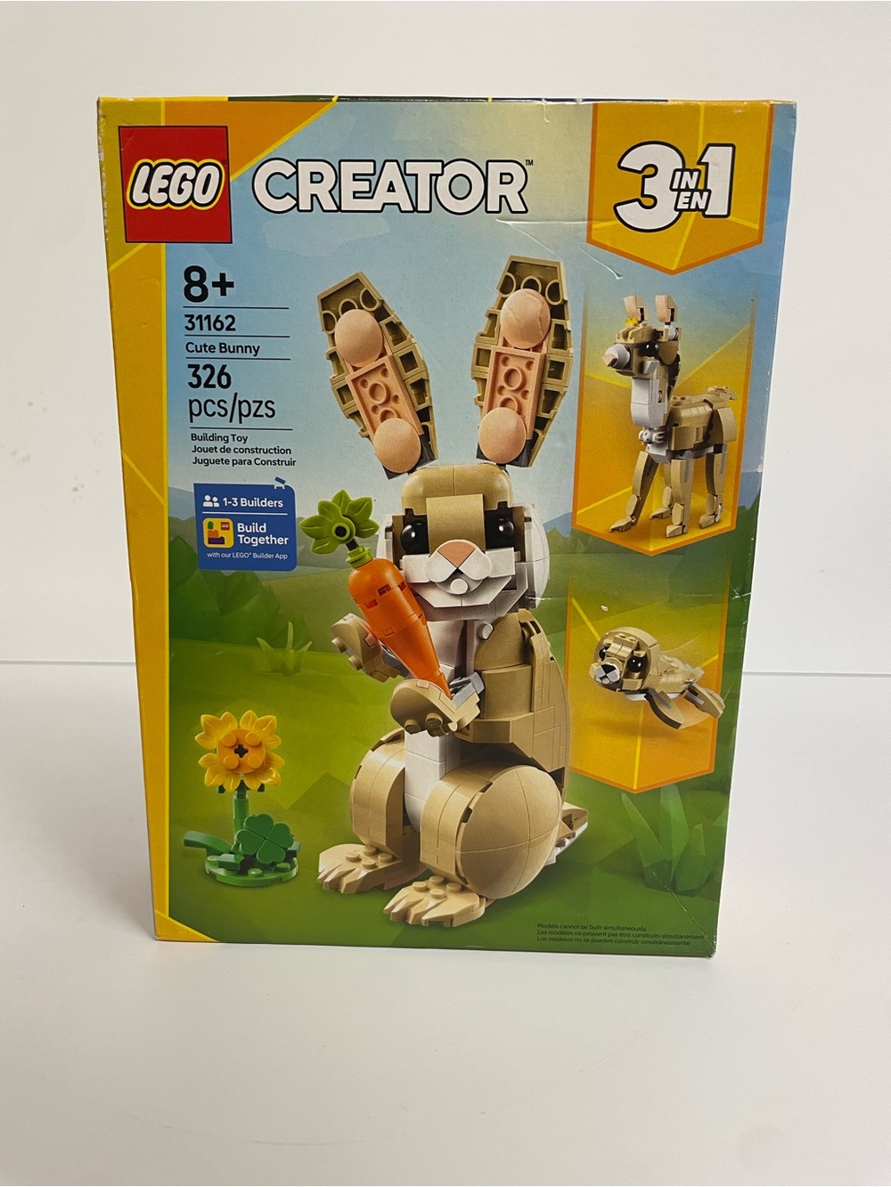 LEGO Creator 31162 Cute Bunny 3-in-1 326pc NEW SEALED